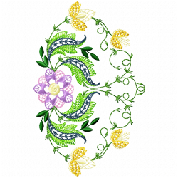 Flowers Embroidery Design 11